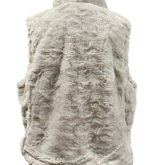 Nicole Miller Women's Vest Jacket Reversible Pockets Ivory 3X NWT - Picture 9 of 11